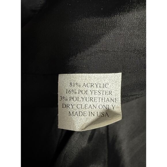 Caroline Rose Jacket Womens Large Black Beige Abstract Button Front Made USA - Picture 9 of 16